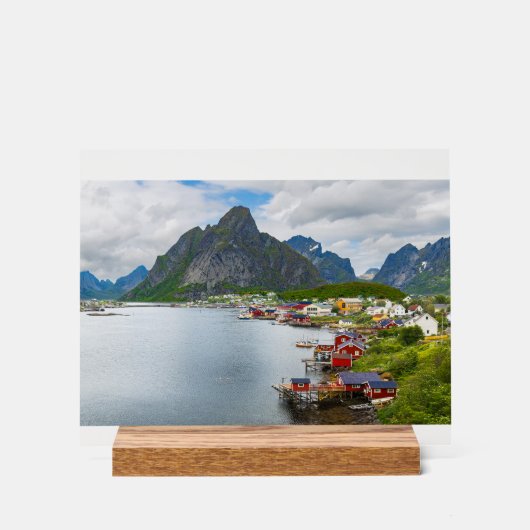 Reine auf den Lofoten Acryl Bord (Voorkant)