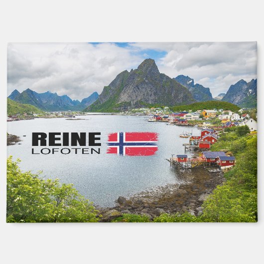 Reine auf den Lofoten Magneet (Voorkant)