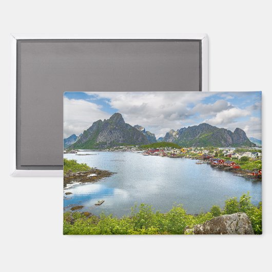 Reine auf den Lofoten Magnet  (Voorkant / Achterkant)