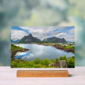Reine auf den Lofoten Magnet  Acryl Bord (Neutraal)