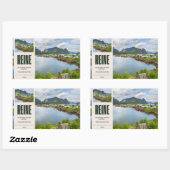Reine auf den Lofoten Rechthoekige Sticker (Vel)