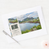 Reine auf den Lofoten Rechthoekige Sticker (Envelop)