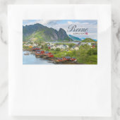 Reine auf den Lofoten Rechthoekige Sticker (Tas)