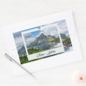 Reine auf den Lofoten Rechthoekige Sticker (Envelop)