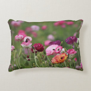 Reine-claude gekleurde ranunculus accent kussen