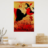 Reine de Joie 1892 beroemd Poster (Keuken)