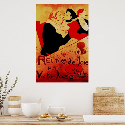 Reine de Joie 1892 beroemd Poster (Keuken)