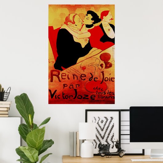 Reine de Joie 1892 beroemd Poster (Thuiskantoor)