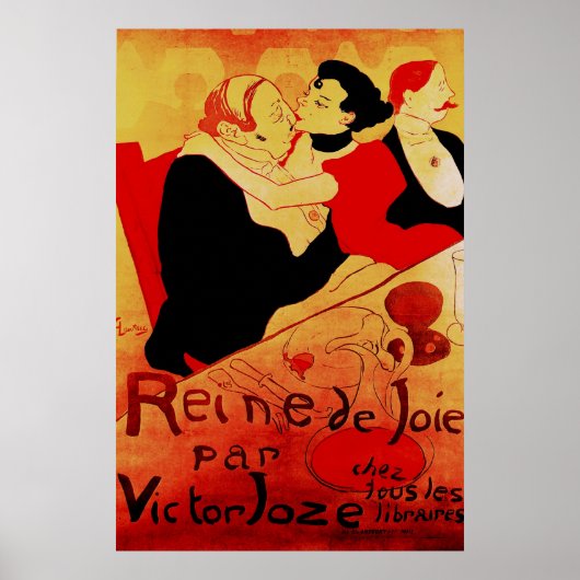 Reine de Joie 1892 beroemd Poster (Voorkant)
