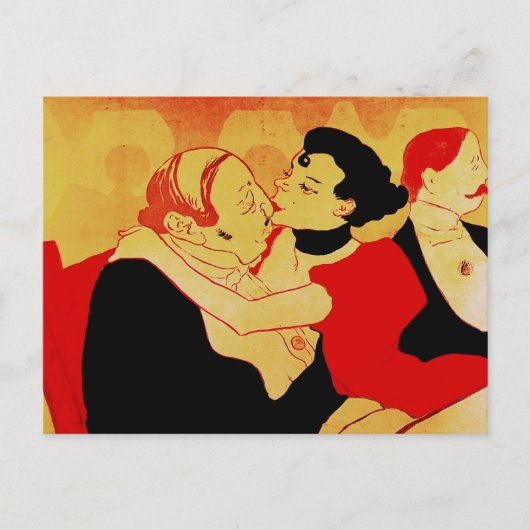 Reine de Joie 1892 beroemd Poster Briefkaart (Voorkant)