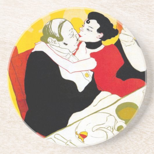 Reine De Joie, 1892 Zandsteen Onderzetter (Voorkant)