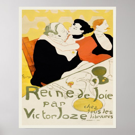 Reine de Joie (koningin van de vreugde) van Toulou Poster (Voorkant)