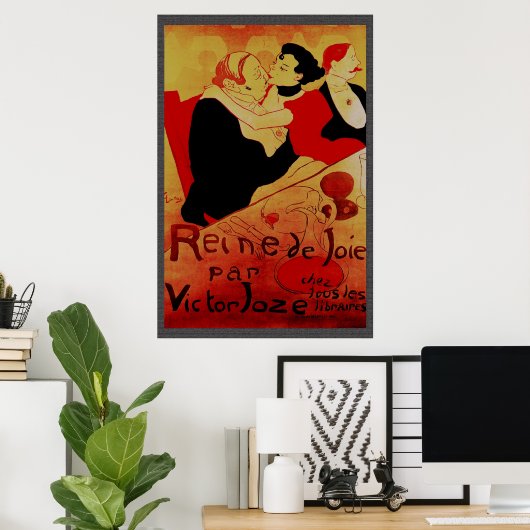 Reine de Joie par Victor Joze 36 x 24 Poster (Thuiskantoor)