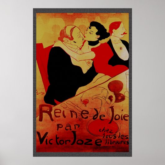 Reine de Joie par Victor Joze 36 x 24 Poster (Voorkant)