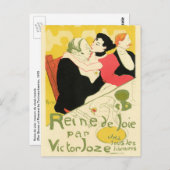 Reine de Joie Toulouse Lautrec Briefkaart (Voorkant / Achterkant)