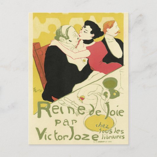 Reine de Joie Toulouse Lautrec Briefkaart (Voorkant)