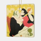 Reine de Joie Toulouse Lautrec Keramisch Ornament (Links)