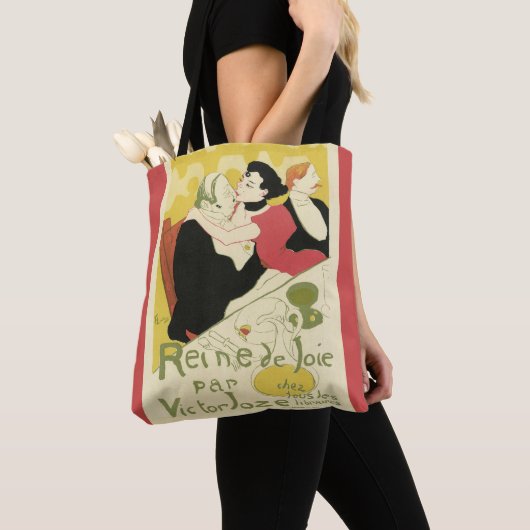 Reine de Joie Toulouse Lautrec Tote Bag (Dichtbij)