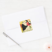 Reine de Joie Toulouse Lautrec Vierkante Sticker (Envelop)