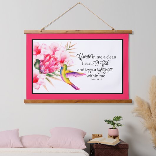Reine hart  hangend wandkleed (Slaapkamer)