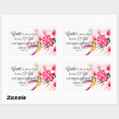Reine hart rechthoekige sticker (Vel)