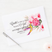 Reine hart rechthoekige sticker (Envelop)