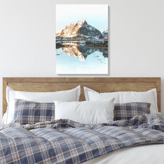 Reine, Lofoten Canvas Afdruk (Insitu (Slaapkamer))