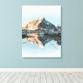 Reine, Lofoten Canvas Afdruk (Insitu (Houten vloer))