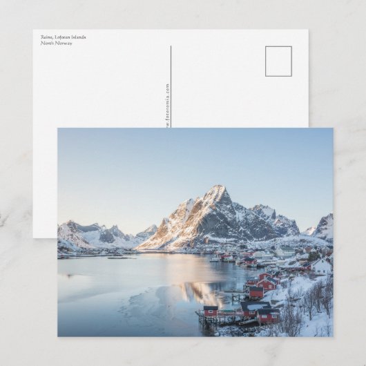 Reine Lofoten Noorwegen Briefkaart (Voorkant / Achterkant)