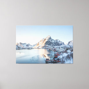 Reine Lofoten Noorwegen Canvas Afdruk