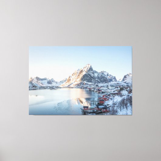 Reine Lofoten Noorwegen Canvas Afdruk (Voorkant)