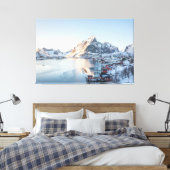 Reine Lofoten Noorwegen Canvas Afdruk (Insitu (Slaapkamer))