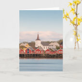 Reine Lofoten Noorwegen Kaart (Gele Bloem)