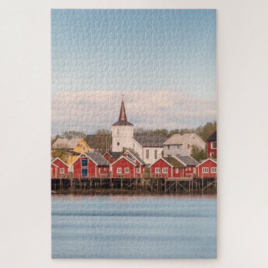 Reine Lofoten Noorwegen Legpuzzel (Verticaal)