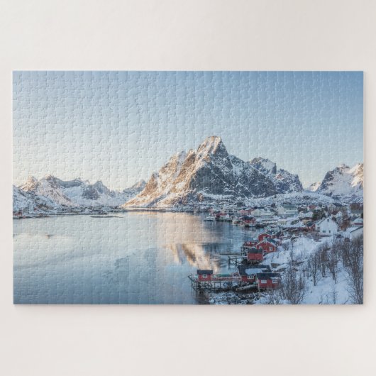 Reine Lofoten Noorwegen Legpuzzel (Horizontaal)