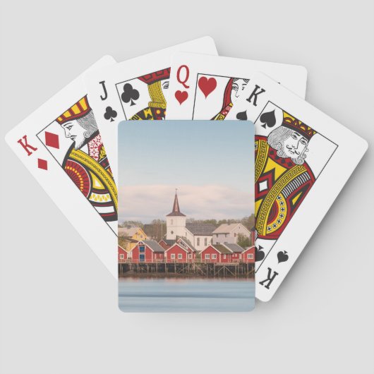 Reine Lofoten Noorwegen Pokerkaarten (Achterkant)