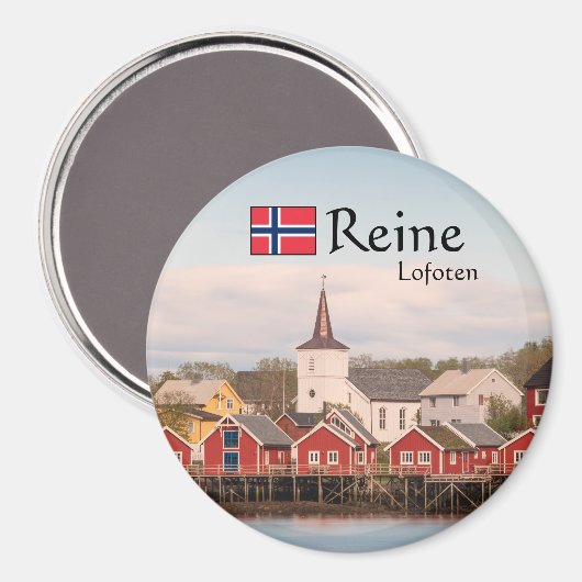 Reine Lofoten Souvenir Magneet (Voorkant / Achterkant)