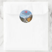 Reine Lofoten Souvenir Ronde Sticker (Tas)