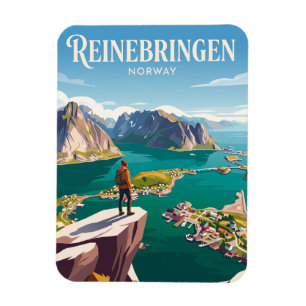 Reinebringen Noorwegen Magneet
