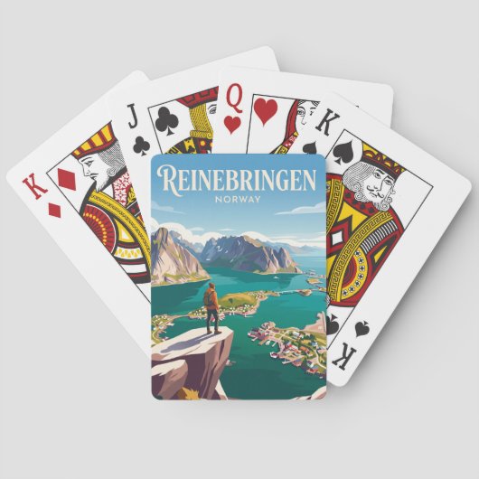 Reinebringen Noorwegen Pokerkaarten (Achterkant)