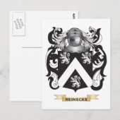 Reinecke Coat of Arms (familiekust) Briefkaart (Voorkant / Achterkant)