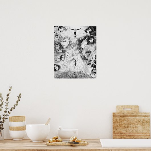 Reiner Braun Armored Titan Shingeki no Kyojin Poster (Keuken)