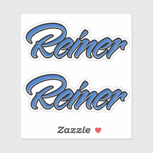 Reiner Name blue Aufkleber Sticker Stickerset (Vel)