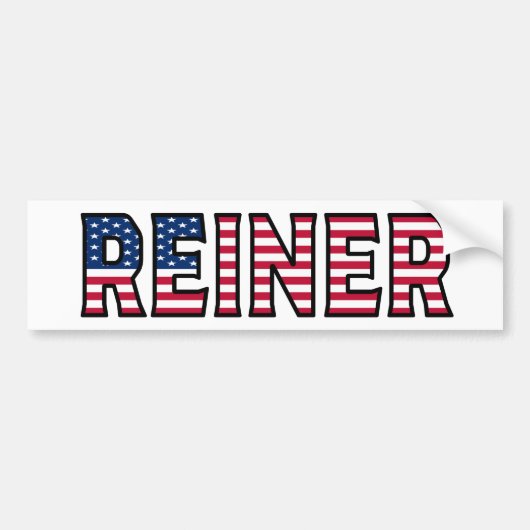 Reiner Name Vorname USA Aufkleber Sticker Auto (Voorkant)