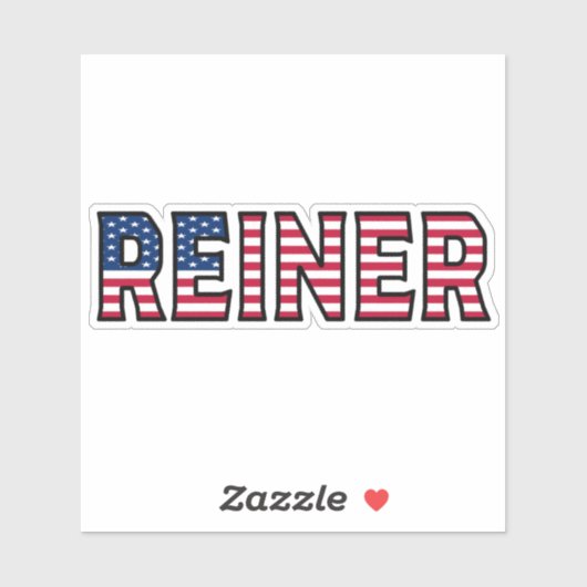 Reiner Name Vorname USA Sticker Stickerset (Vel)