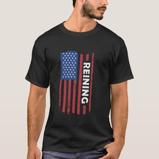 Reiner Us Flag Reining T-shirt (Voorkant)