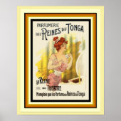 Reines Du Tonga Parfum French ad Poster 16 x 20 (Voorkant)