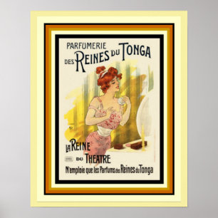 Reines Du Tonga Parfum French ad Poster 16 x 20