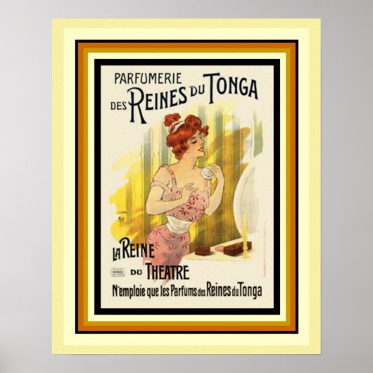 Reines Du Tonga Parfum French ad Poster 16 x 20 (Voorkant)