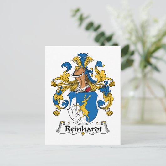Reinhardt Family Crest Briefkaart (Staand voorkant)